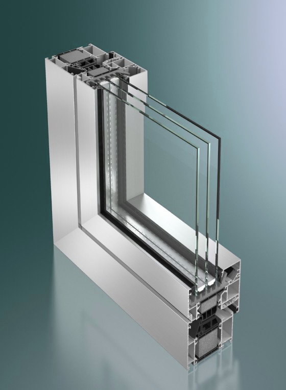 Алюминиевая конструкция окна