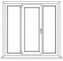 Трехстворчатое окно