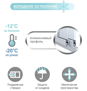 Холодное остекление балконов и лоджий